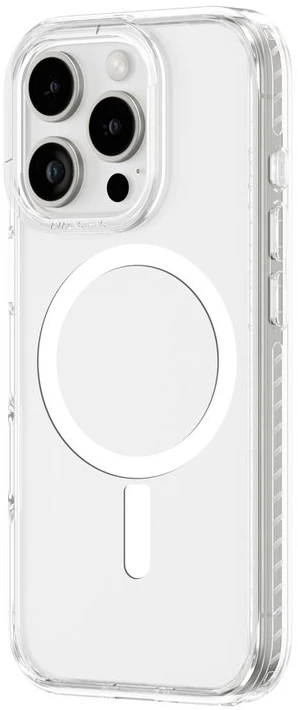 AmazingThing Titan Pro Mag dėklas su Magnetic Ring skirtas Apple iPhone 16 Pro - skaidrus
