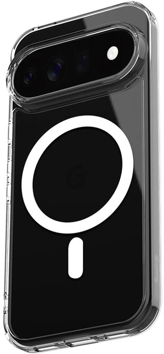 Permatomas „MagSafe“ dėklas Google Pixel 11, Crong Hybrid Clear Magnetic