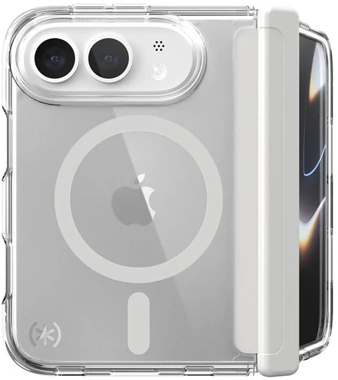 Permatomas „MagSafe“ dėklas „Speck Presidio Perfect Clear“ iPhone Fold