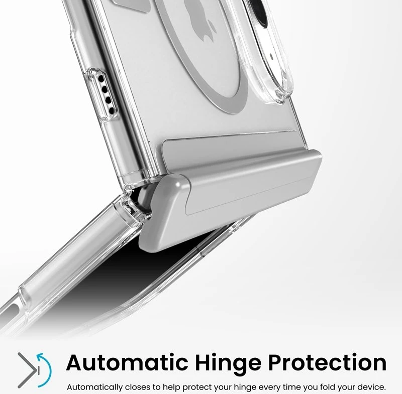 Permatomas „MagSafe“ dėklas „Speck Presidio Perfect Clear“ iPhone Fold