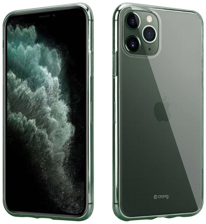 Crong Crystal Slim Cover - Flexible dėklas skirtas Apple iPhone 11 Pro Clear