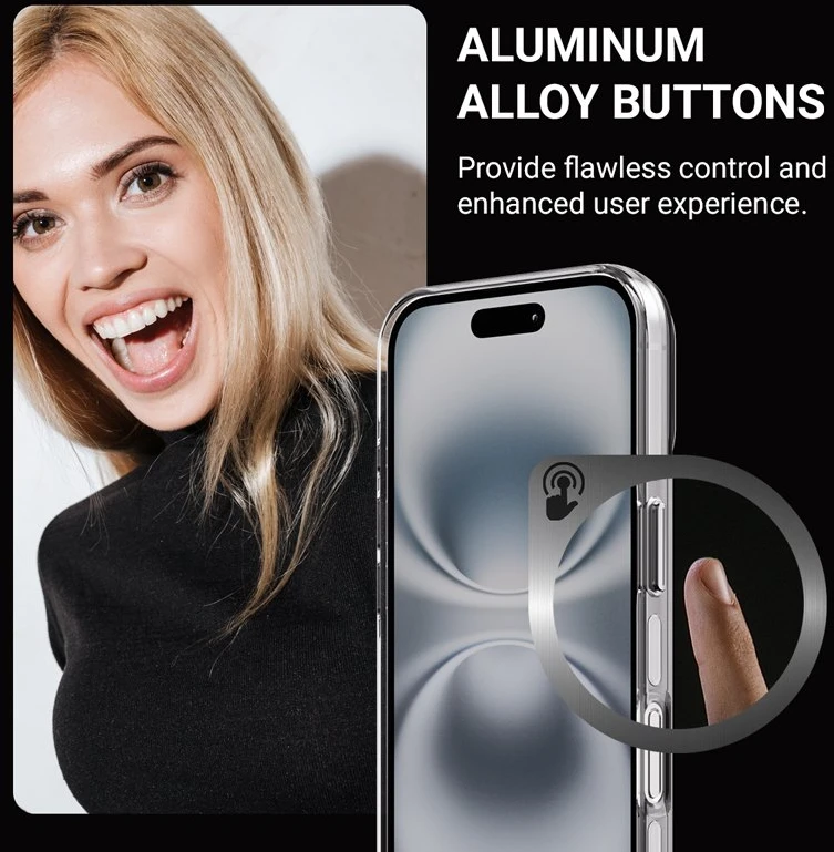 Crong Clear MAG Pro dėklas Apple iPhone 16 MagSafe skaidrus