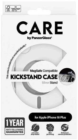 Panzer Glass CARE by PanzerGlass Feature su stoveliu Apple iPhone 16 Plus 6.7" sidabrinis/sidabrinis MagSafe 1327