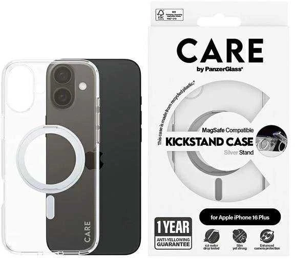 Panzer Glass CARE by PanzerGlass Feature su stoveliu Apple iPhone 16 Plus 6.7" sidabrinis/sidabrinis MagSafe 1327