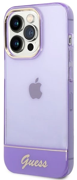 Permatomas telefono dėklas Guess Translucent iPhone 14 Pro Max