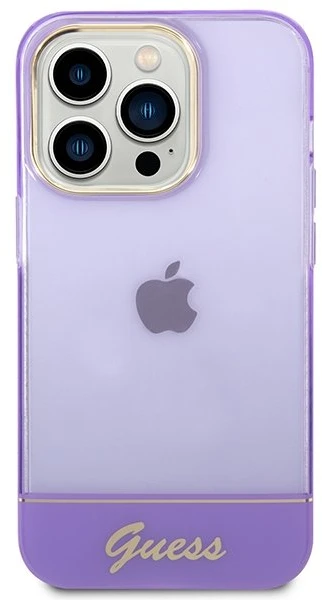 Permatomas telefono dėklas Guess Translucent iPhone 14 Pro Max