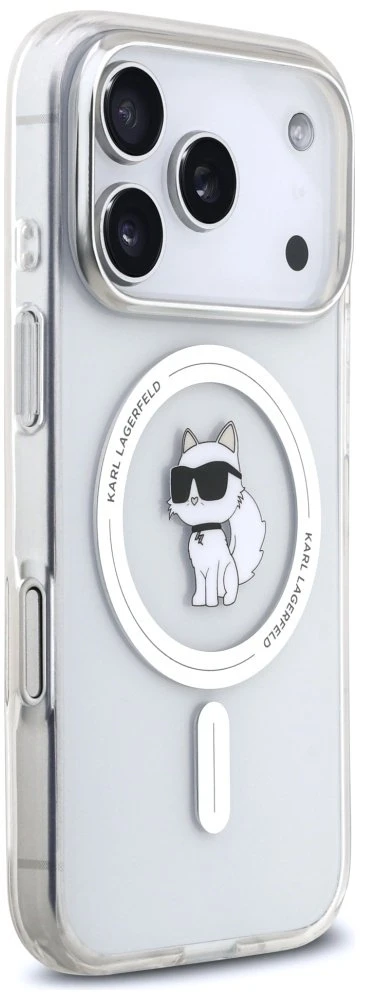 Karl Lagerfeld IML Choupette MagSafe dėklas skirtas Apple iPhone 17 Pro Max Clear