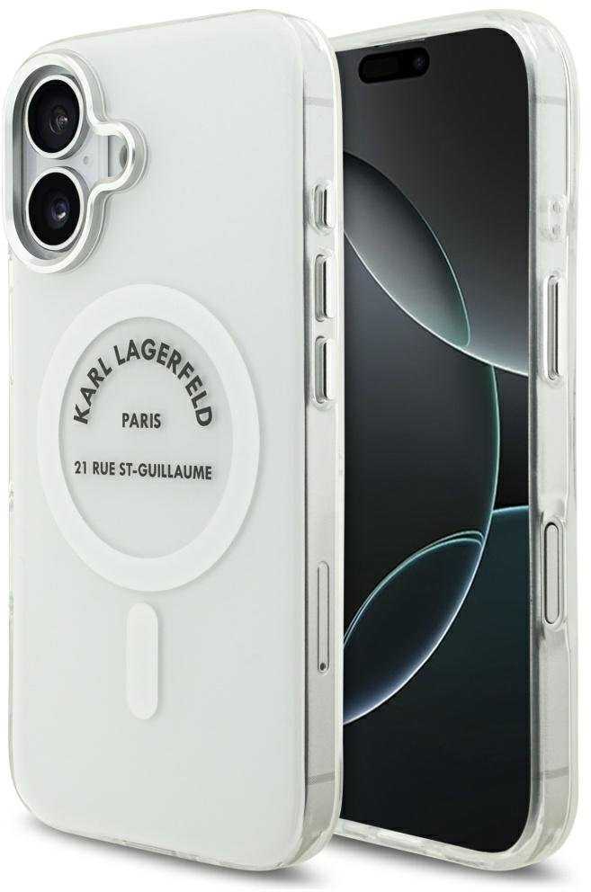 Karl Lagerfeld IML Karl RSG Logo MagSafe - dėklas skirtas Apple iPhone 17 transparent