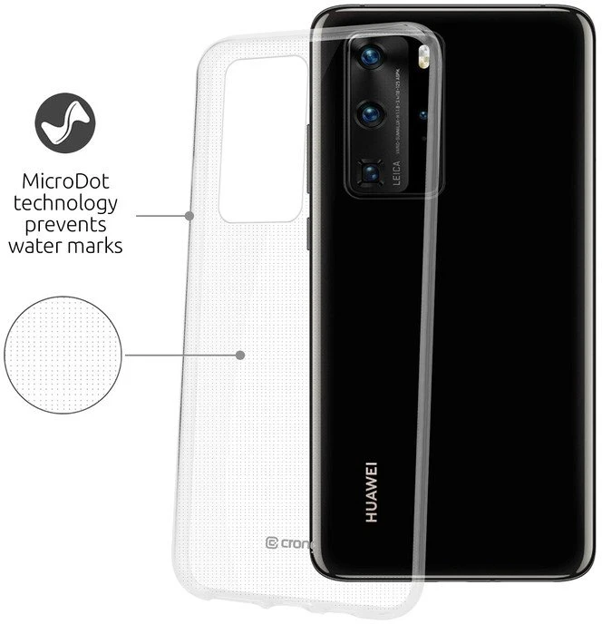 Crong Crystal Slim Cover - Protective dėklas skirtas Huawei P40 Clear