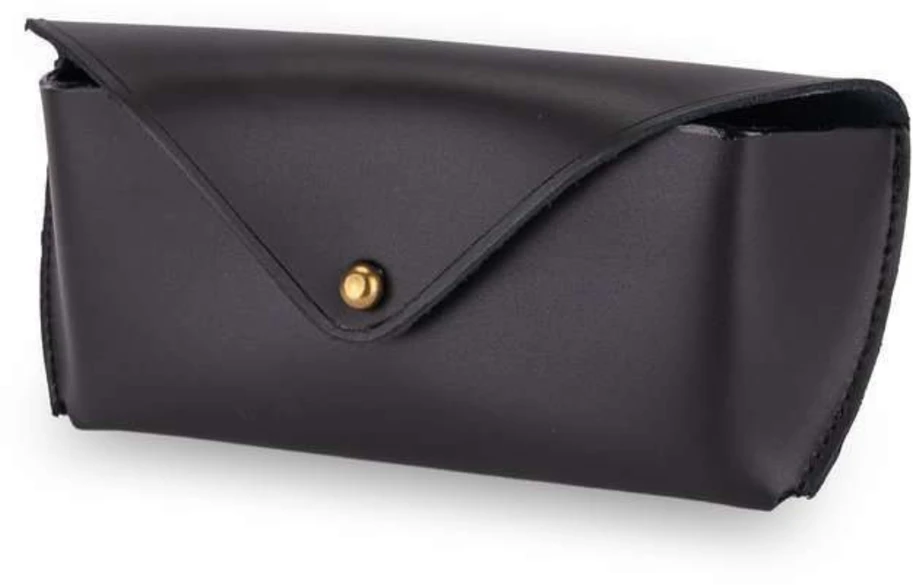 Solier Accessories Personalized genuine leather spectacle case Solier SA37 juodas