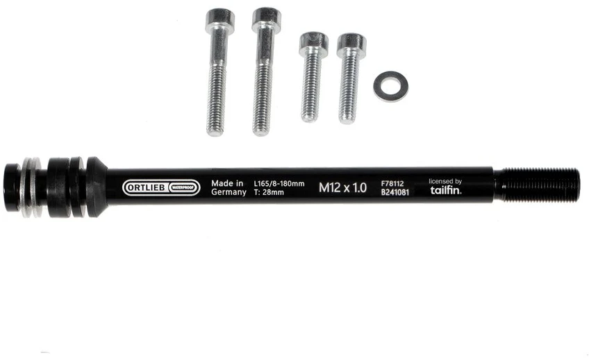 Perveriama ašis Ortlieb M6-Connector 1 mm