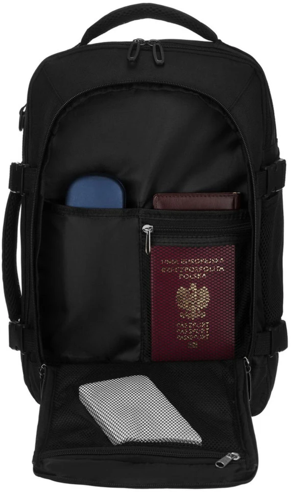 Kuprinė unisex Peterson, juoda K49