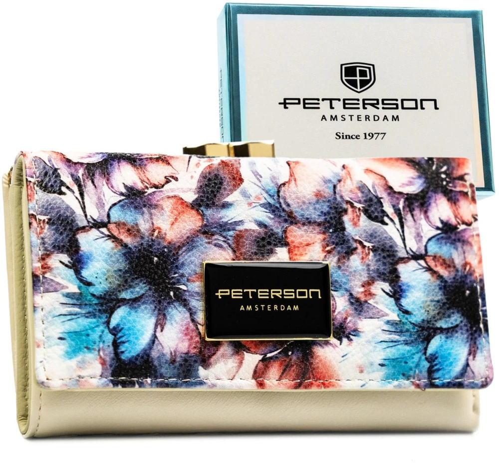 Piniginė moterims Peterson, juodas PT55