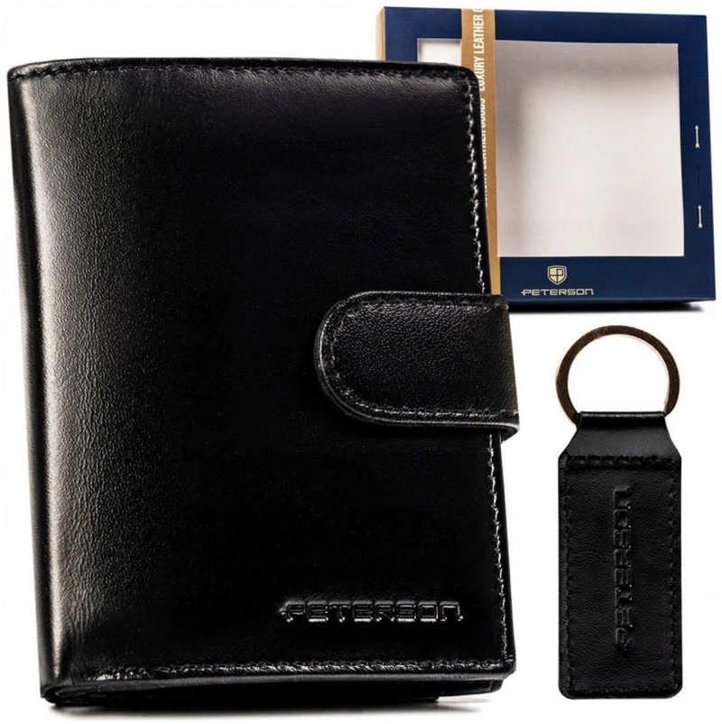 Peterson PTN vyriška odinė piniginė SET-M-1542L-KCS
