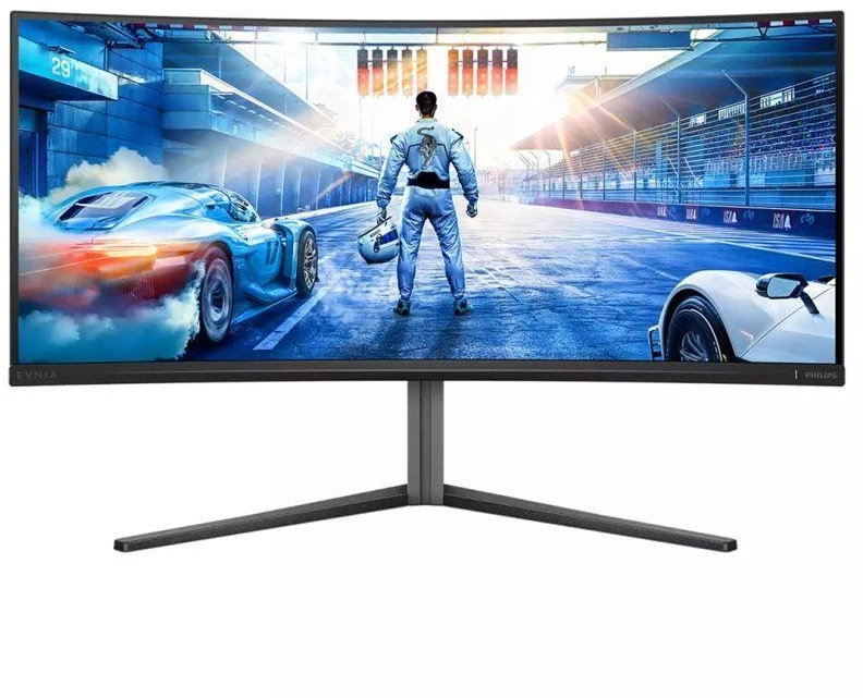 Monitorius Philips Evnia Curved Gaming Monitor, OLED 3440x1440, Juodas/Pilkas 34M2C6500/00