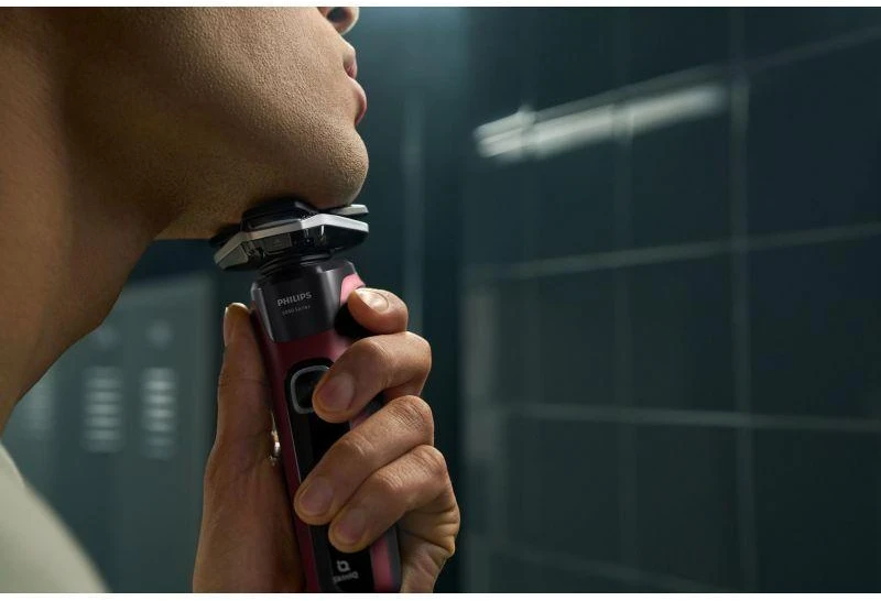 Philips SHAVER Series 5000 S5883/10 men's shaver Rotation shaver Trimmer Juodas, Raudona