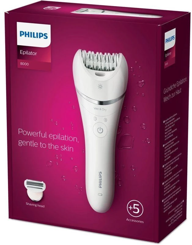 Philips Series 8000 „Wet & Dry“ epiliatorius BRE710/00