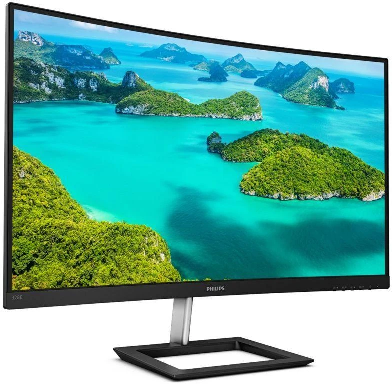 PHILIPS Lenktas LCD monitorius su „Ultra Wide-Color“ / 328E1CA/00 /  31,5 col. / 4K UHD / VA / HDMI/DP / garsiakalbiai