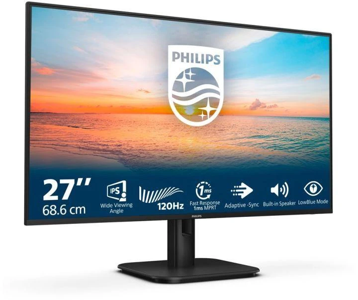 Ausinės Philips monitorius 68,5 cm (27,0") 27E1N1200A 16:9 VGA+HDMI+DP IPS