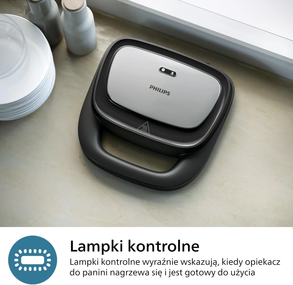 Sumuštinių keptuvė Philips 5000 Series HD2350/80, Juoda