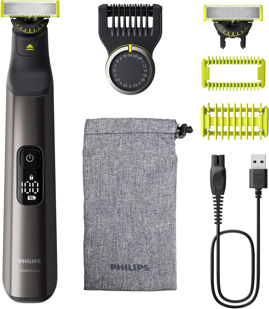 Barzdaskutė Philips veido ir kūno trimeris OneBlade Pro 360 su 2 ašmenimis QP6552/30