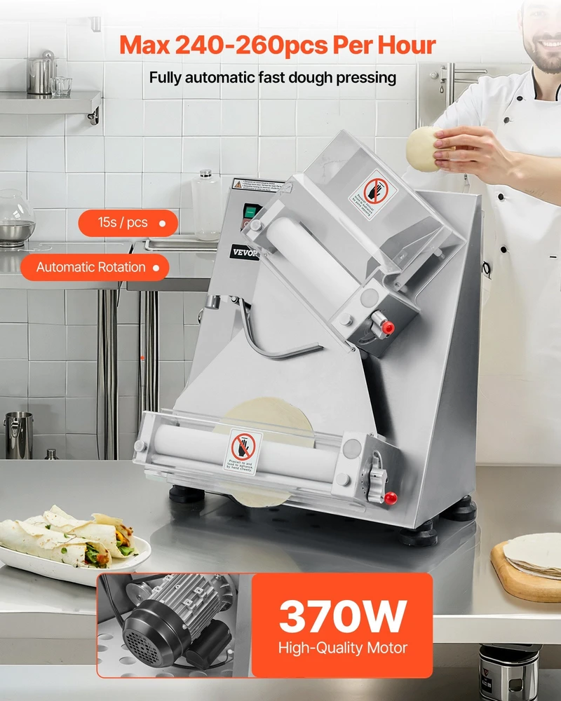 VEVOR 35 cm picos tešlos kočiotuvo presas