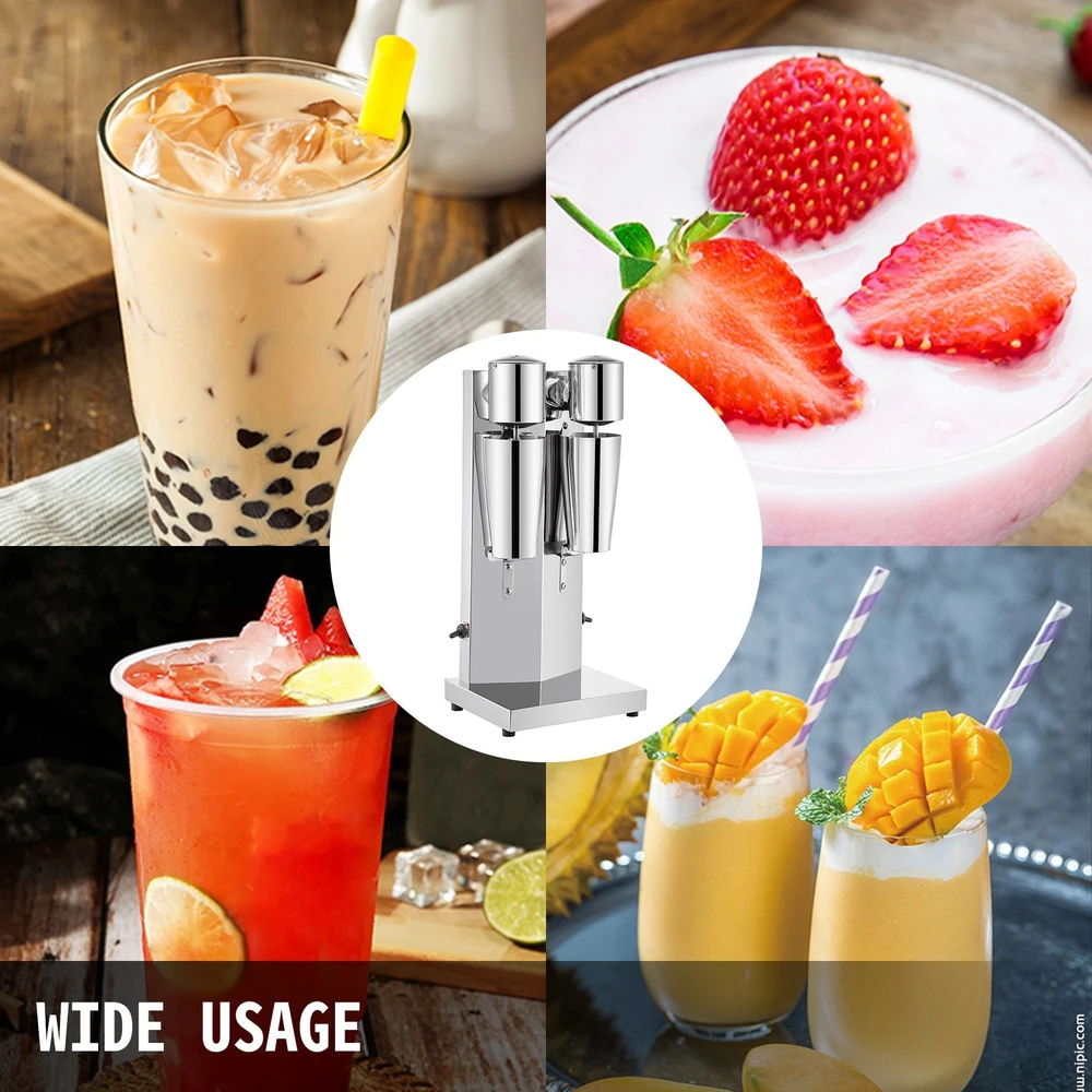 Plakiklis VEVOR Elektrinė milkshake mašina, dviguba galvutė