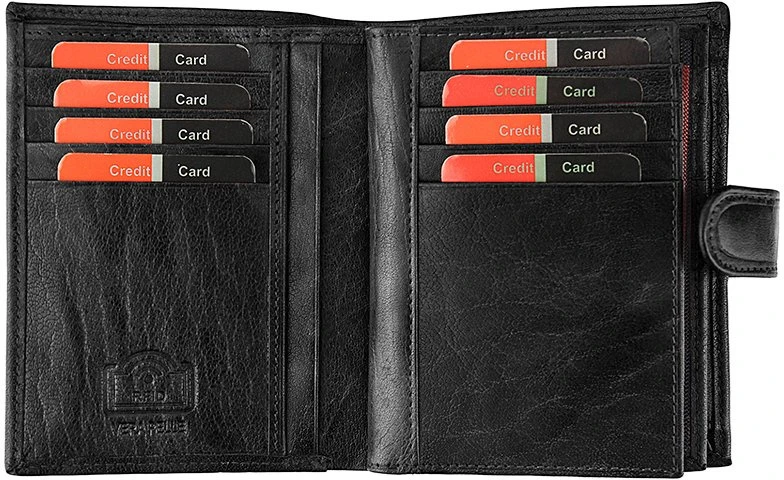Pierre Cardin Męski Portfel Skóra Naturalna Pionowy Rozbudowany RFID