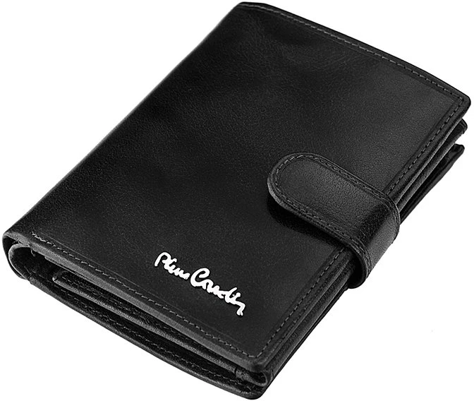 Pierre Cardin Męski Portfel Skóra Naturalna Pionowy Rozbudowany RFID