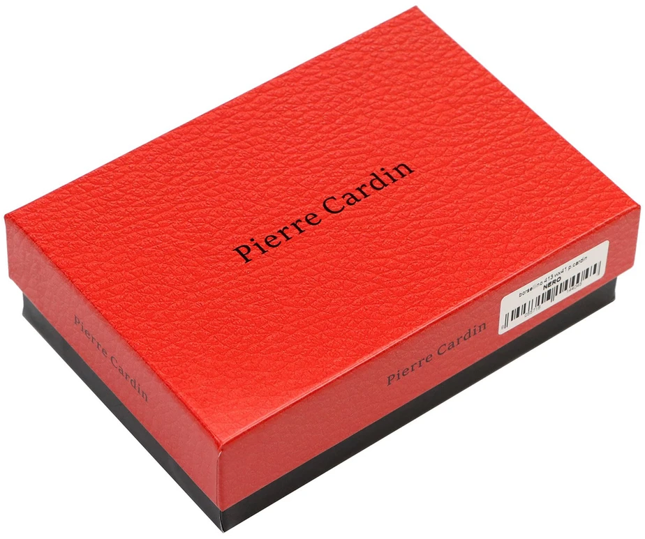 PIERRE CARDIN Moteriška Vidutinė RFID Piniginė su Užtrauktuku, Ekologinė Oda