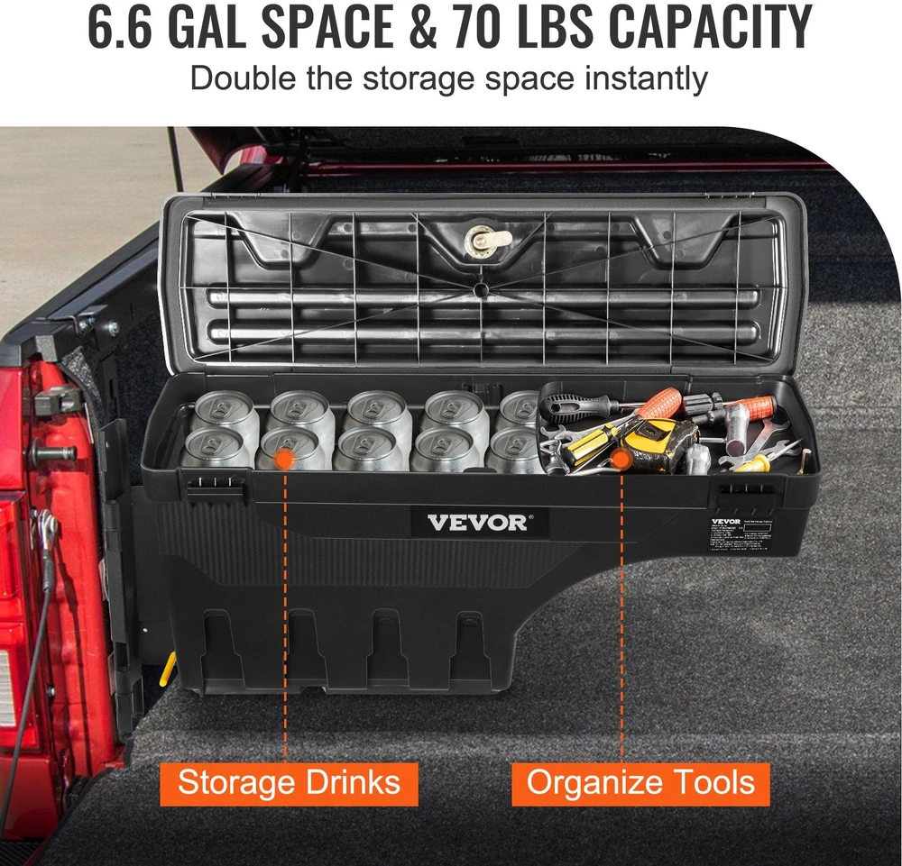 VEVOR Juodos spalvos daiktadėžė Chevrolet ir GMC
