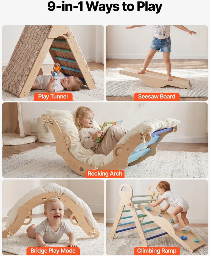 VEVOR Piklerio trikampio rinkinys, 9-in-1 kopimo žaislai