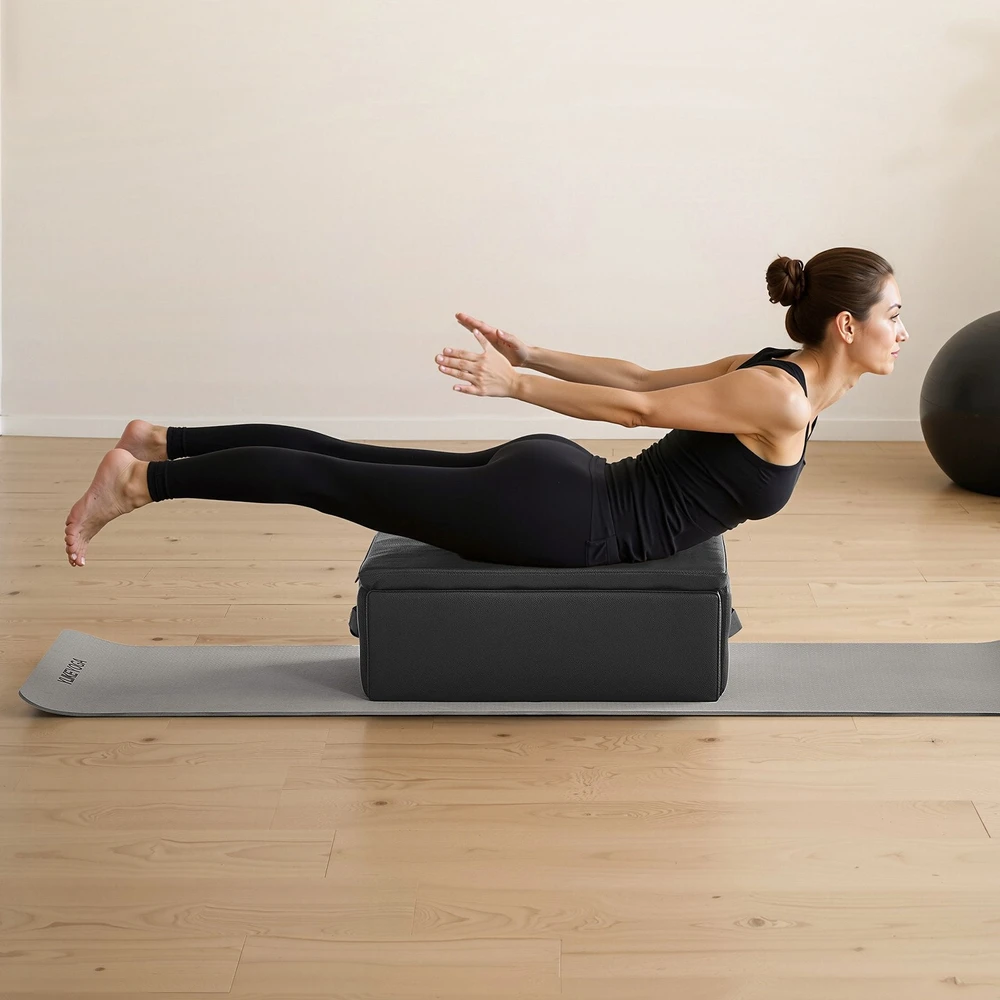 Vevor Pilates treniruokliui skirta dėžė juoda