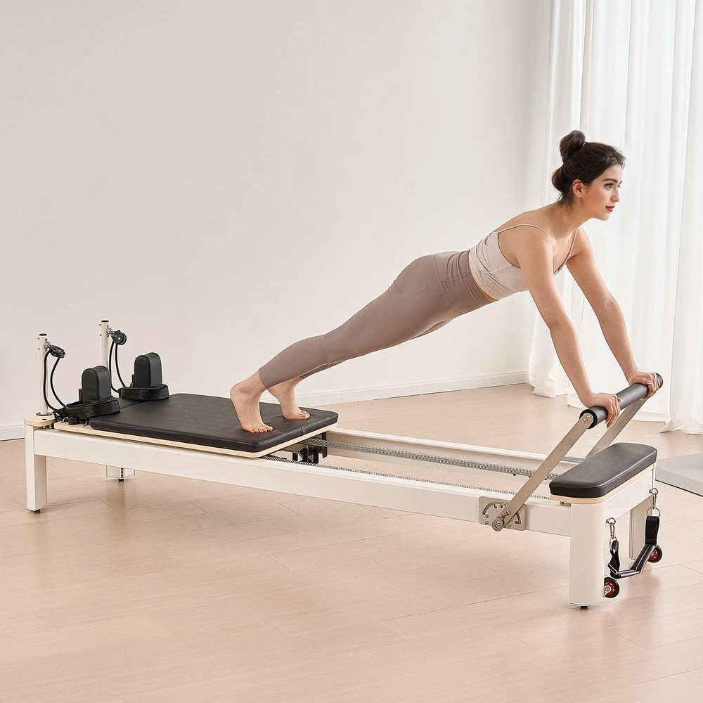 Vevor Pilates reformer treniruoklis namams su pasipriešinimu