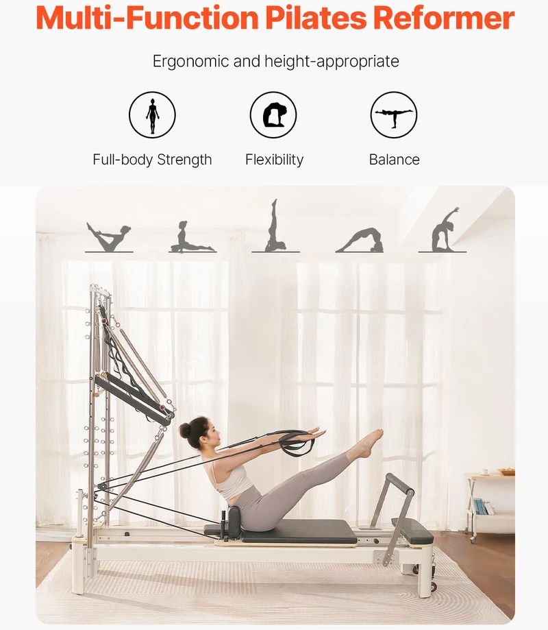 Vevor Pilates reformeris su pasipriešinimu namų sporto salei