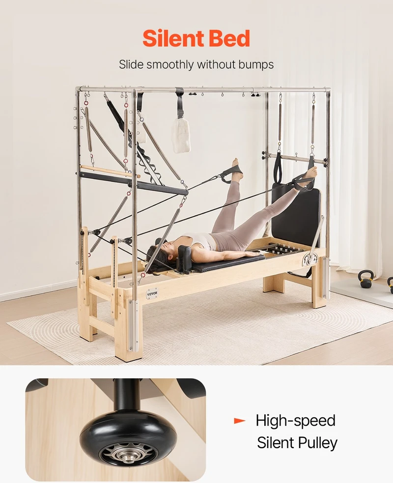 VEVOR Medinis pilates reformeris namų treniruotėms