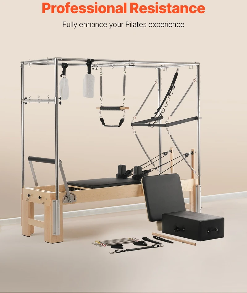 VEVOR Medinis pilates reformeris namų treniruotėms