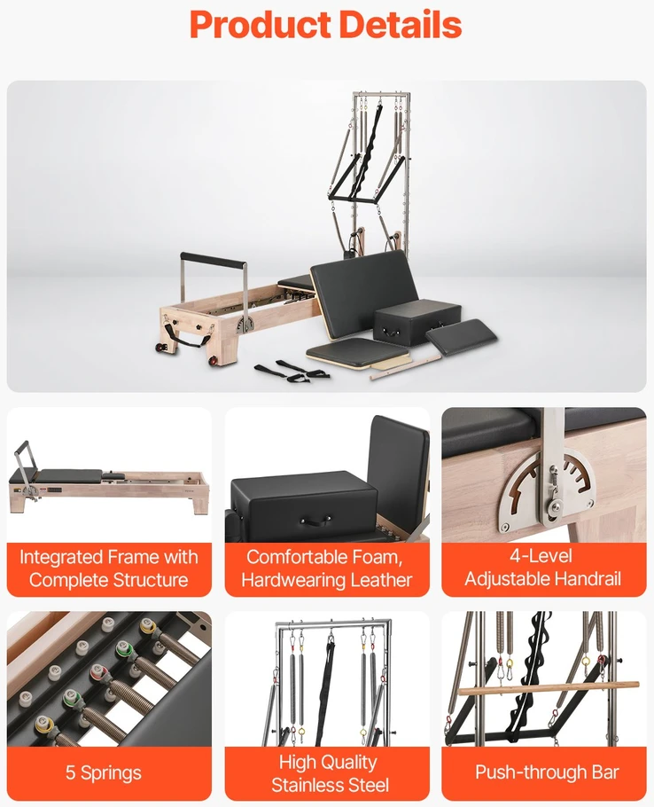 VEVOR Medinė pilates traukyklė namams