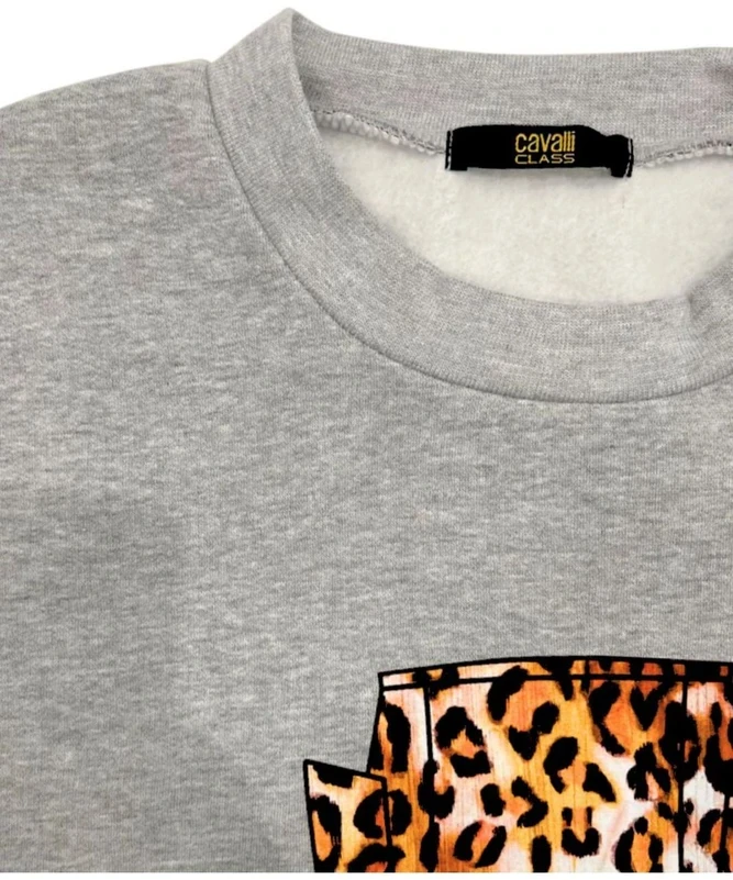 PILKA BLUZA BEZ ZAMKA DAMSKA KLASY CAVALLI