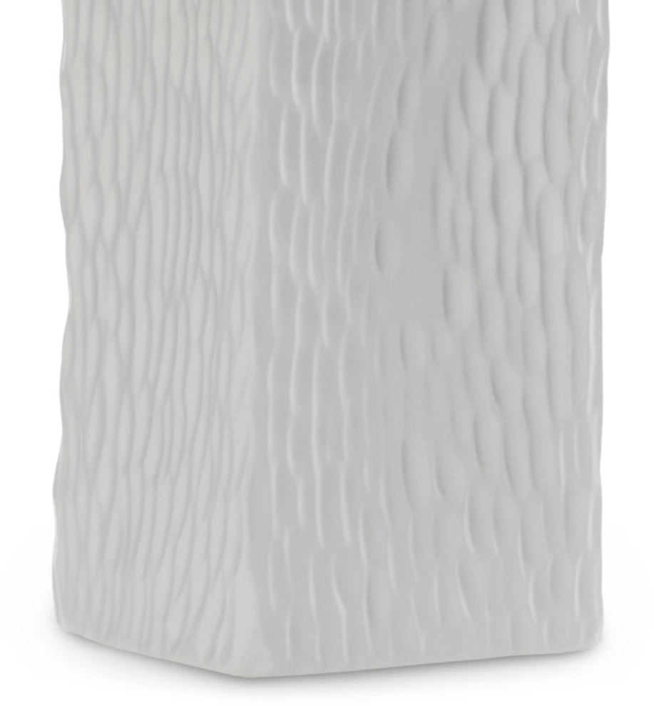AmeliaHome Pilka vaza Devon 10,2 × 22,7 cm