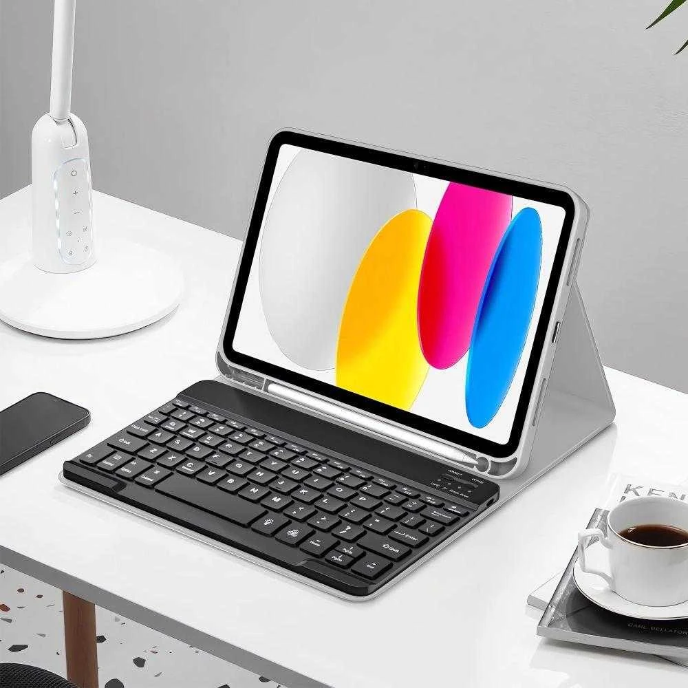 „Tech-Protect SC Pen + Keyboard“ dėklas, skirtas „iPad 10.9" 2022“ (10-osios kartos) / „11" 2025“ (11-osios kartos) – pilkas