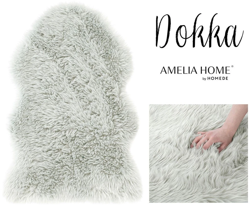 AmeliaHome Pilkas kilimas DOKKA 60×90 cm