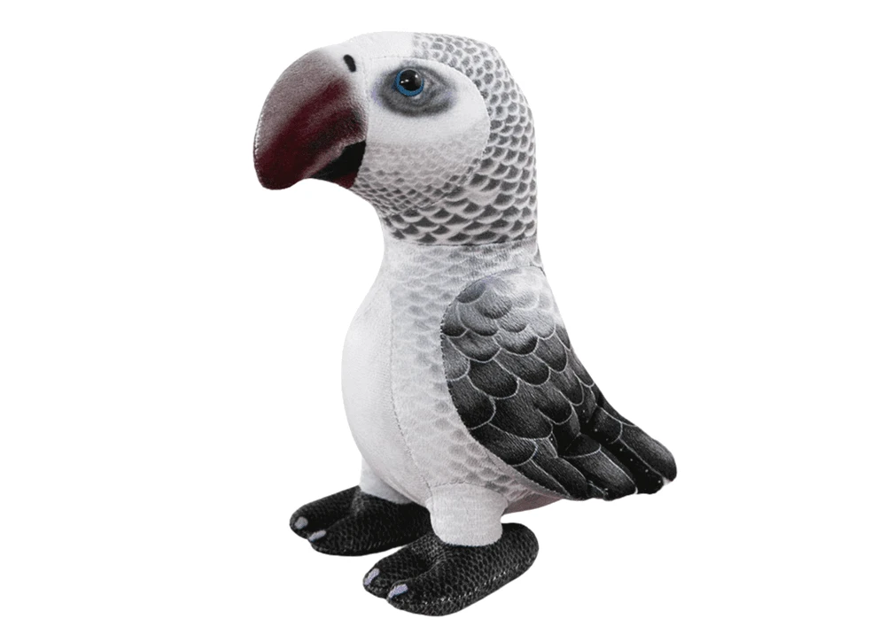Lean Toys Pliušinis papūgos žaislas, 20 cm