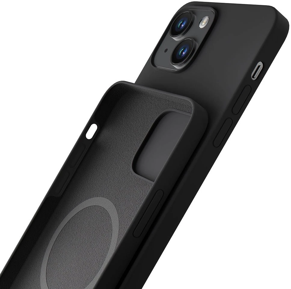 Dėklas 3Mk Protection 3mk Hardy silikoninis „MagCase“, skirtas „iPhone 14 Plus“ – pilkas
