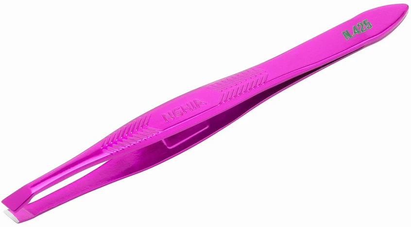 Activeshop Plieninis pincetas Nghia N-425, violetinis