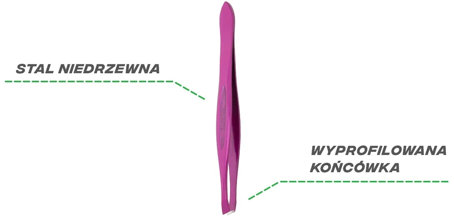 Activeshop Pincetas iš nerūdijančio plieno, violetinis