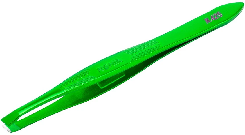 Activeshop Plieninis pincetas Nghia N-425, žalias