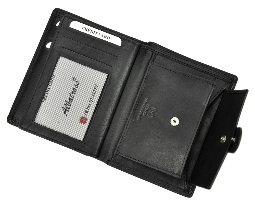 Skórzany męski portfel Albatross SN MW09 Z RFID