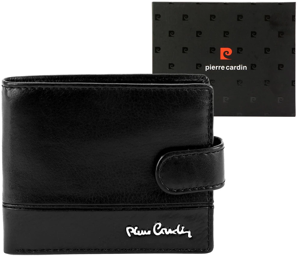 Vyriška odinė piniginė Pierre Cardin YS605 8825A juoda