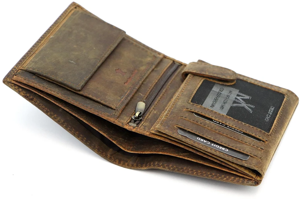 Skórzany męski portfel Money Kepper CCH 5601